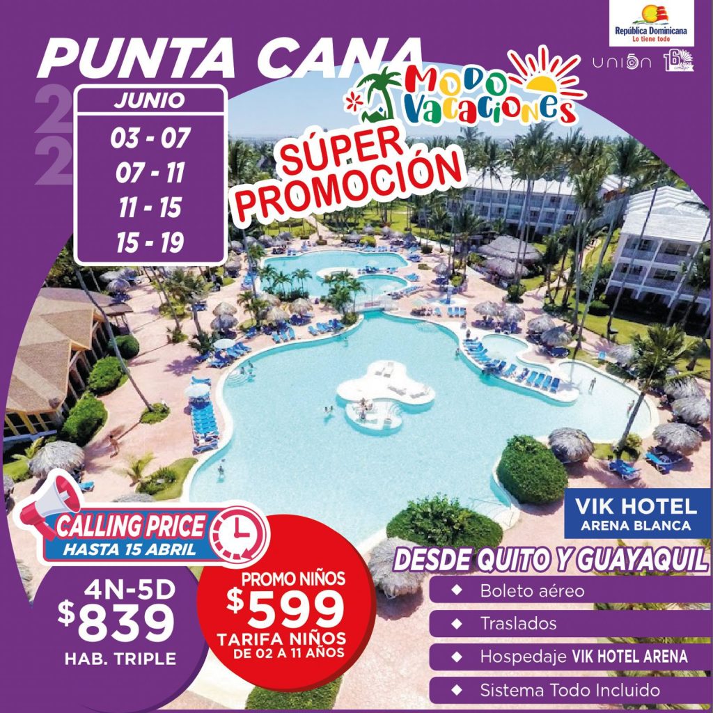 PUNTA CANA SÚPER PROMOCIÓN