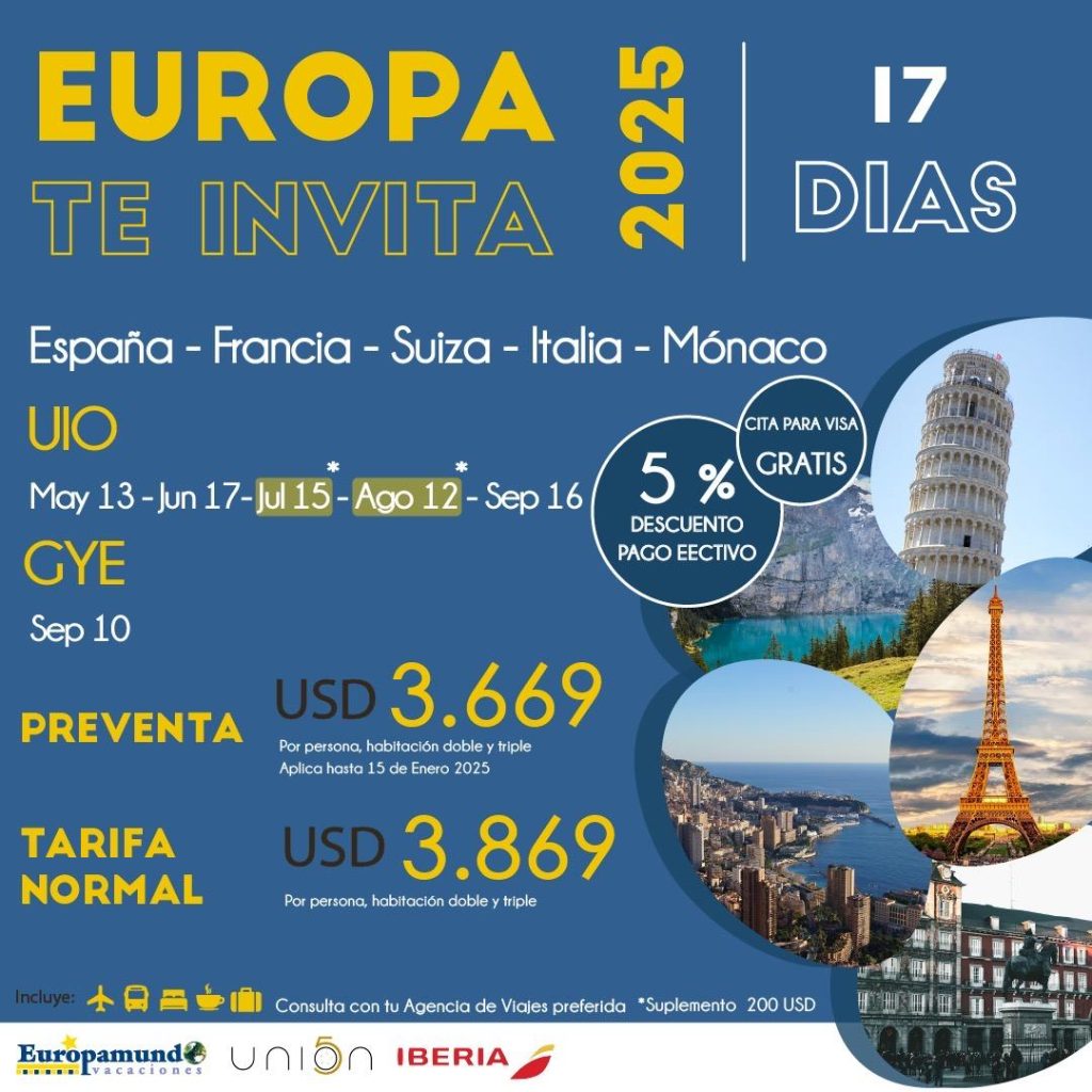 EUROPA TE INVITA 2025 17 DIAS