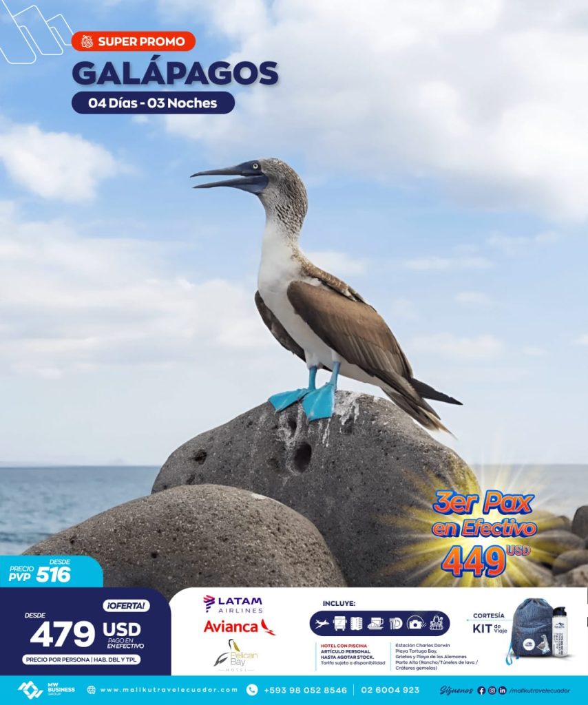 SÚPER PROMO GALÁPAGOS 04 DIAS 3 NOCHES